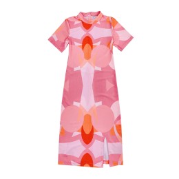 Order Geometric Dress Design Short Sleeve Hem Slit Fashion Style Dress Fashion Style Supplier FA374 Order Geometric Dress Design Short Sleeve Hem Slit Fashion Style Dress Fashion Style Supplier FA374